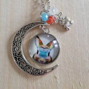 Easter Bunny Charm Necklace